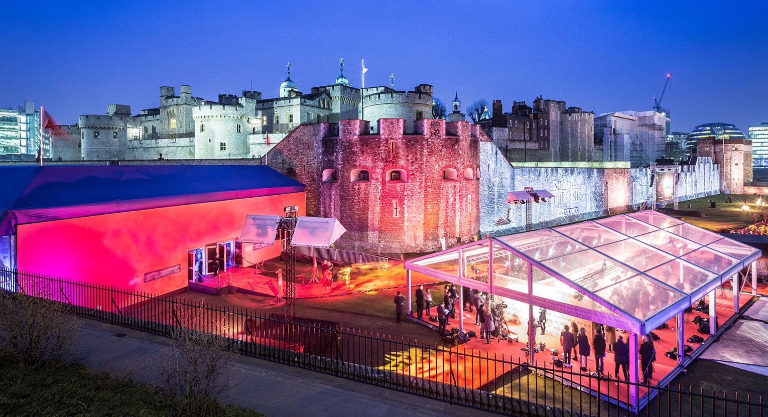 production set for Game of Thrones